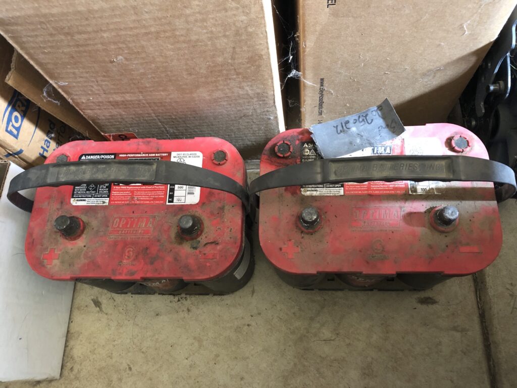 two optima red top batteries