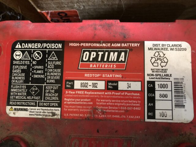 Optima Battery Repair