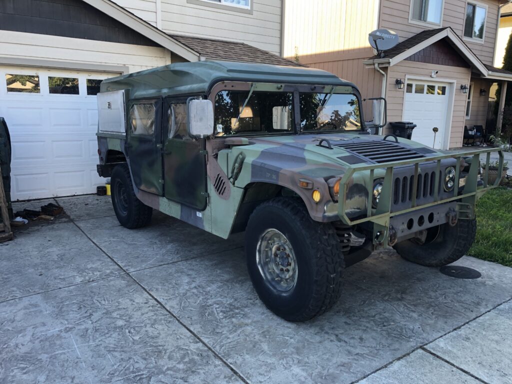 Humvee Helmet Top Install